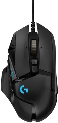 Мышь Logitech G502 Hero черный оптическая (25600dpi) USB для ноутбука (9but)