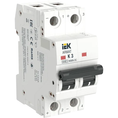 ARMAT Авт. выкл. M06N-DC 2P K 3А IEK