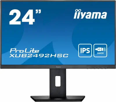 Монитор Iiyama 23.8" ProLite XUB2492HSC-B5 черный IPS LED 16:9 HDMI M/M матовая HAS Piv 250cd 178гр/178гр 1920x1080 75Hz DP FHD USB 5.6кг
