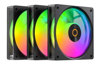 Вентилятор для корпуса Ocypus Gamma F12 Elite BK ARGB REVERSE BLADE 3 IN 1, 120x120x25mm, 4-PIN PWM, 600-1800 RPM, 26 DBA MAX, HYDRO BEARING
