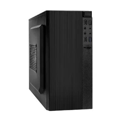 Exegate EX277805RUS Корпус Minitower BAA-104U Black, mATX, <AAA400, 80mm>, 2*USB+1*USB3.0, Audio