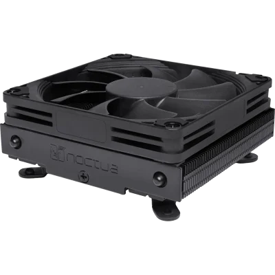 Кулер для процессора/ CPU Cooler Noctua NH-L9i-17xx chromax.black (59W, 4-pin PWM, 37mm, Al/Cu, 2x6mm, 1x92x92x14mm, 33.84CFM, 23.6dBA, 2500RPM, S: 1851/1700, Black)
