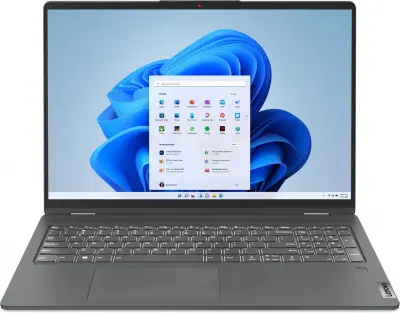 Ноутбук Lenovo IdeaPad Flex 5 16ALC7 Ryzen 5 5500U 16Gb SSD512Gb AMD Radeon 16" IPS Touch 2.5K (2560x1600) Windows 11 Home grey WiFi BT Cam (82RA003VRU)