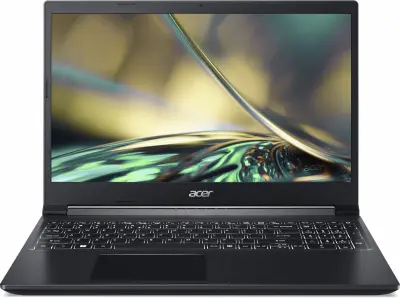 Ноутбук Acer Aspire 7 A715-43G-R2PG Ryzen 5 5625U 16Gb SSD512Gb NVIDIA GeForce RTX 3050 4Gb 15.6" IPS FHD (1920x1080) Eshell black WiFi BT Cam (NH.QHDER.008)