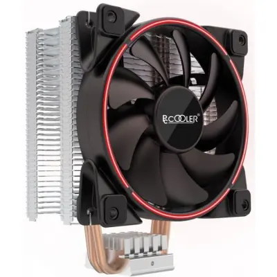 PCCooler GI-X4R V2 Кулер S775/115X/20XX/AM2/AM3/AM4 (TDP 145W, 120mm PWM SilentPro Red LED FAN, 4 тепловые трубки 6мм, 1000-1800RPM, 26.5dBa)