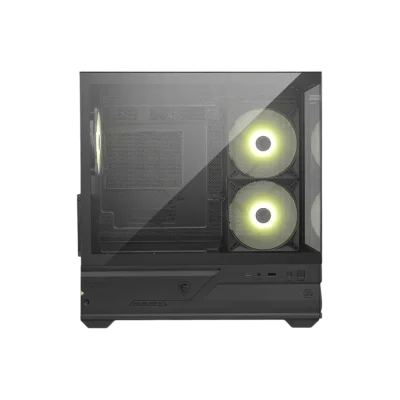 Корпус ПК без блока питания Case MSI MAG PANO M110R, Mini-Tower, TG, 2x140mm ARGB + 1x120mm ARGB, 1xUSB-A 3.0 + 1xUSB-C, mATX, mITX Black