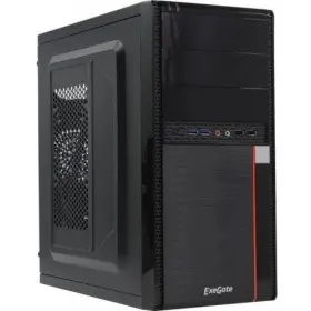Exegate EX277438RUS Корпус Minitower Exegate MA-371X Black, mATX  2*USB+2*USB3.0, Audio