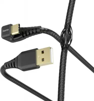 Кабель Hama 00187222 USB (m)-USB Type-C (m) 1.5м черный