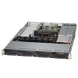 Корпус компьютерный Supermicro Black 1U SC815 WIO Chassis w/ Redundant 700W [CSE-815TQ-R700WB]