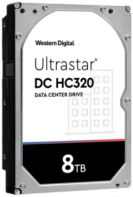 Жесткий диск Western Digital Ultrastar DC HC320 HDD 3.5" SATA 8TB, 7200 rpm, 256MB buffer, 512e, 0B36404, 1 year