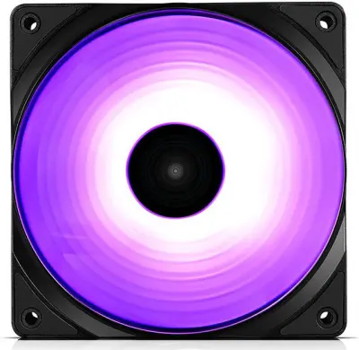 Вентилятор для корпуса Deepcool CF 120 ARGB 120х120x25 черный 4-pin 27дБ (DP-FA-RGB-CF120-1) Ret