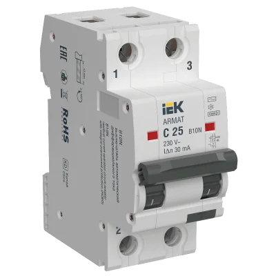 ARMAT АВДТ B10N 2P C25 30мА тип AC IEK