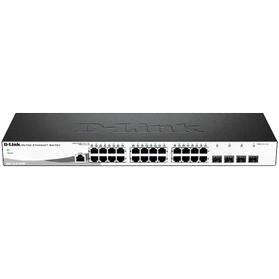 Коммутатор/ Managed L2 Metro Ethernet Switch 24x1000Base-T, 4x1000Base-X SFP, Surge 6KV, CLI, RJ45 Console