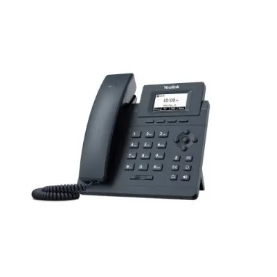Телефон IP Yealink SIP-T30P с блоком питания черный (SIP-T30P)