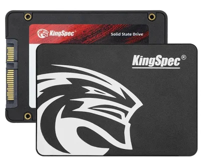 Твёрдотельный накопитель KingSpec SSD 1TB SATA III 2.5" R570/W560MB/s 3D NAND MTBF 1M 65000/70000 IOPS 480TBW