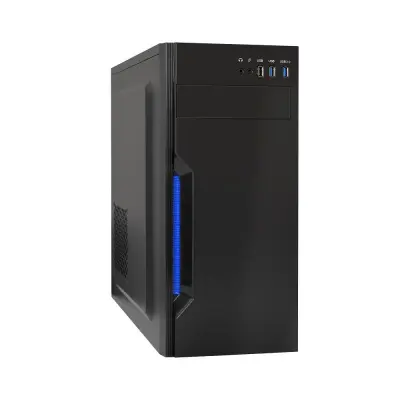 Exegate EX283079RUS Корпус Miditower ExeGate XP-333U Black, ATX, , 1*USB+2*USB3.0, Audio