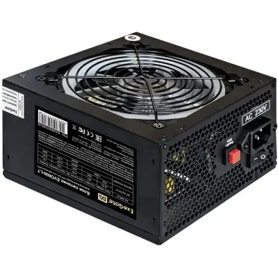 Exegate EX289070RUS БП 600W ExeGate EVO600-LT ATX, APFC, 12cm RGB fan, 24p, (4+4)p, PCI-E, 5SATA, 3IDE, black