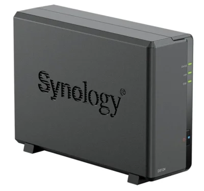 Платформа СХД Synology DS124 1 Bay GLAN 1GB DDR4 2xUSB