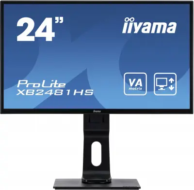 IIYAMA 23.6" XB2481HS-B1(C) черный {VA LED 1920x1080 5ms 16:9 3000:1 250cd 160гр/160гр DVI HDMI D-Sub}