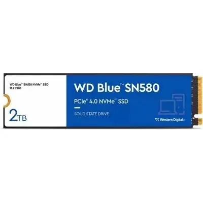 WD SSD Blue SN580 NVMe, 2000GB, M.2(22x80mm), NVMe, PCIe 3.0 x4, 3D TLC, WDS200T3B0E