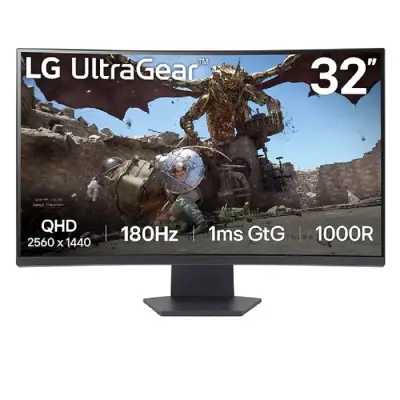 LCD LG 31.5" 32GS60QC-B UltraGear {VA Curved 2560x1440 180Hz}