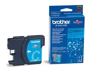 Картридж струйный Brother LC1100HYC голубой (750стр.) для Brother DCP-6690CW