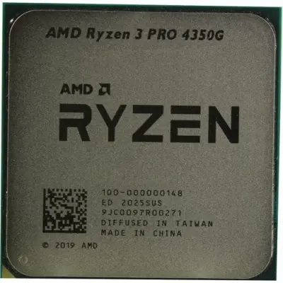 CPU AMD Ryzen 3 PRO 4350G OEM (100-000000148) {3,80GHz, Turbo 4,00GHz, Radeon Graphics, AM4}