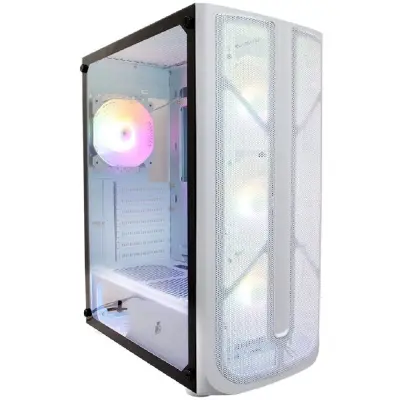1STPLAYER FIREBASE X4 White / ATX, TG / 4x120mm LED fans inc. / X4-WH-4F1-W