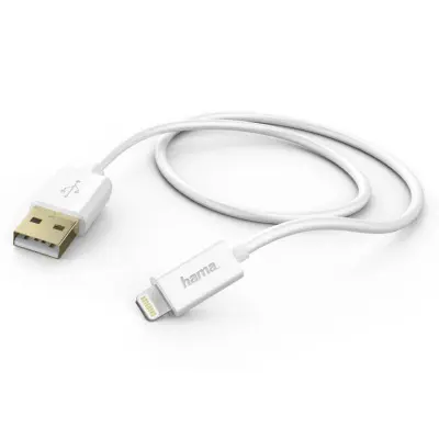 Кабель Hama GoldMFi 00173640 USB (m)-Lightning (m) 1.5м белый