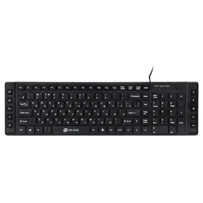 Клавиатура Oklick 530S Black USB slim Multimedia [997839]