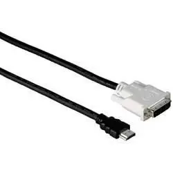 Кабель Hama 00034033 DVI-D (m) HDMI (m) 2м черный