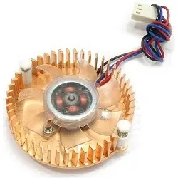 Gembird Вентилятор для видеокарт VC-RE,  3pin/4pin (медн.радиатор, подсветка)