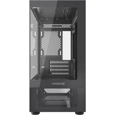 Powercase Vision Micro M2, Tempered Glass, чёрный, mATX  (CVMBM2-L0)