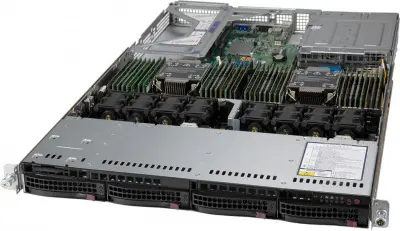 Сервер SuperMicro Ultra SYS-610U-TNR 2x5317 16x64Gb 2x4Tb 7.2K 3.5" SATA 2x240Gb M.2 SSD SATA C621A 25G 2P SFP28 2x1200W (SYS-610U-TNR SERVER)