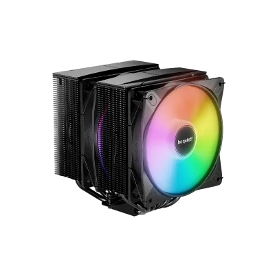 Кулер для процессора/ CPU Cooler be quiet! PURE ROCK PRO 3 LX (250W, 4-pin PWM, 155mm, Al/Cu, 6x6mm, ARGB, 2x120mm, 61.8CFM, 34.8dBA, 2000RPM, S: 1851/1700/1200/115X, AM5/AM4, black)