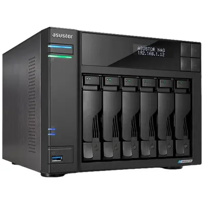 Платформа СХД ASUSTOR AS6706T V2 6 Bay 4xM.2 2x5GLAN 8GB (Max.16GB) DDR4 3xUSB HDMI