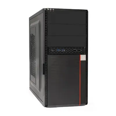 Exegate EX277436RUS Корпус Minitower MA-371X Black, mATX <UN450, 120mm> 2*USB+2*USB3.0, Audio