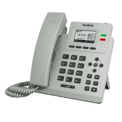 Телефон SIP Yealink SIP-T31P, 2 линии, PoE, БП в комплекте,светло-серый (SIP-T31P Light Gray)