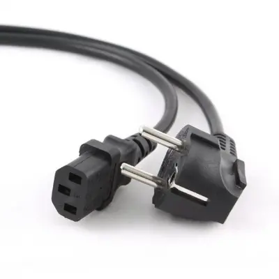 Кабель питания Cablexpert PC-186-1-3M, 3м, Schuko- C13, Сечение провода 3x1кв.мм, черный, с заземлением, пакет {75} (792594)