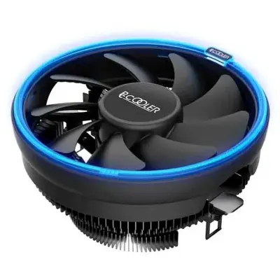 PCCooler E126MB Кулер S775/115X/AM2/2+/AM3/3+/AM4/FM1/FM2/2+ (TDP 92W, вент-р 120мм с PWM, Blue LED FAN, 1000-1800RPM, 26.5dBa) Retail Color Box {48} (111313)