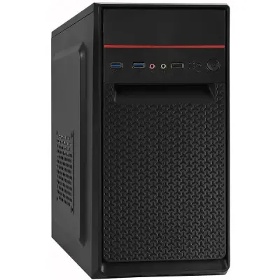 Exegate EX283063RUS Корпус Minitower ExeGate BAA-107U Black, mATX, <AAA450, 80mm>, 1*USB+2*USB3.0, Audio