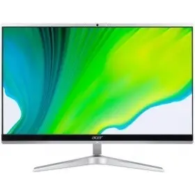 Моноблок Acer Aspire C24-1650 23.8" Full HD i5 1135G7 (2.4) 8Gb SSD256Gb Iris Xe CR Endless GbitEth WiFi BT 65W клавиатура мышь Cam серебристый 1920x1080