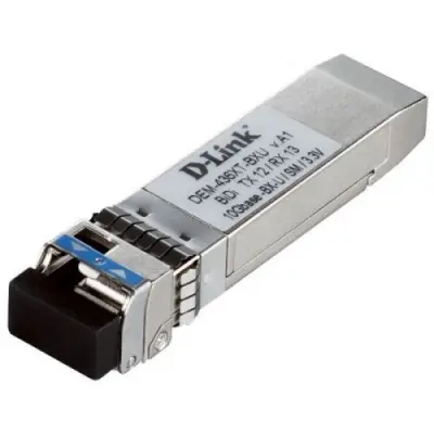 D-Link DEM-436XT-BXU/20KM/B2A WDM трансивер SFP+ с 1 портом 10GBase-ER (Tx:1330 нм, Rx:1270 нм) для одномодового оптического кабеля (до 20 км)