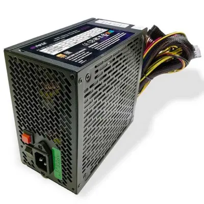HIPER Блок питания HPB-600RGB (ATX 2.31, 600W, ActivePFC, RGB 140mm fan, Black) BOX