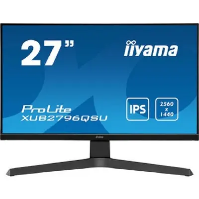 Монитор Iiyama 27" XUB2796QSU-B1 черный IPS LED 1ms 16:9 HDMI M/M матовая HAS Piv 1000:1 250cd 178гр/178гр 2560x1440 75Hz DP WQ USB 5.4кг
