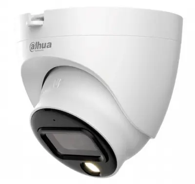 Камера видеонаблюдения аналоговая Dahua DH-HAC-HDW1239TLQP-LED-0280B 2.8-2.8мм HD-CVI HD-TVI цв. корп.:белый