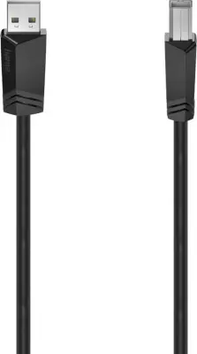 Кабель Hama H-200602 ver2.0 USB A (m) USB B(m) 1.5м (00200602) черный