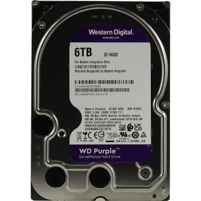 6TB WD Purple (WD63PURU)  {Serial ATA III, 5400- rpm, 256Mb, 3.5"}