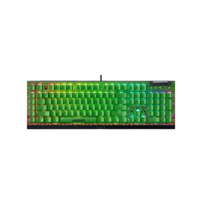 Игровая клавиатура Razer BlackWidow V4 X (Green Switch) - Minecraft Ed. - US Layout/ Razer BlackWidow V4 X (Green Switch) Gaming keyboard - Minecraft Ed.