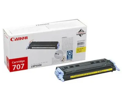 Картридж лазерный Canon 707Y 9421A004 желтый (2000стр.) для Canon LBP-5000/5100